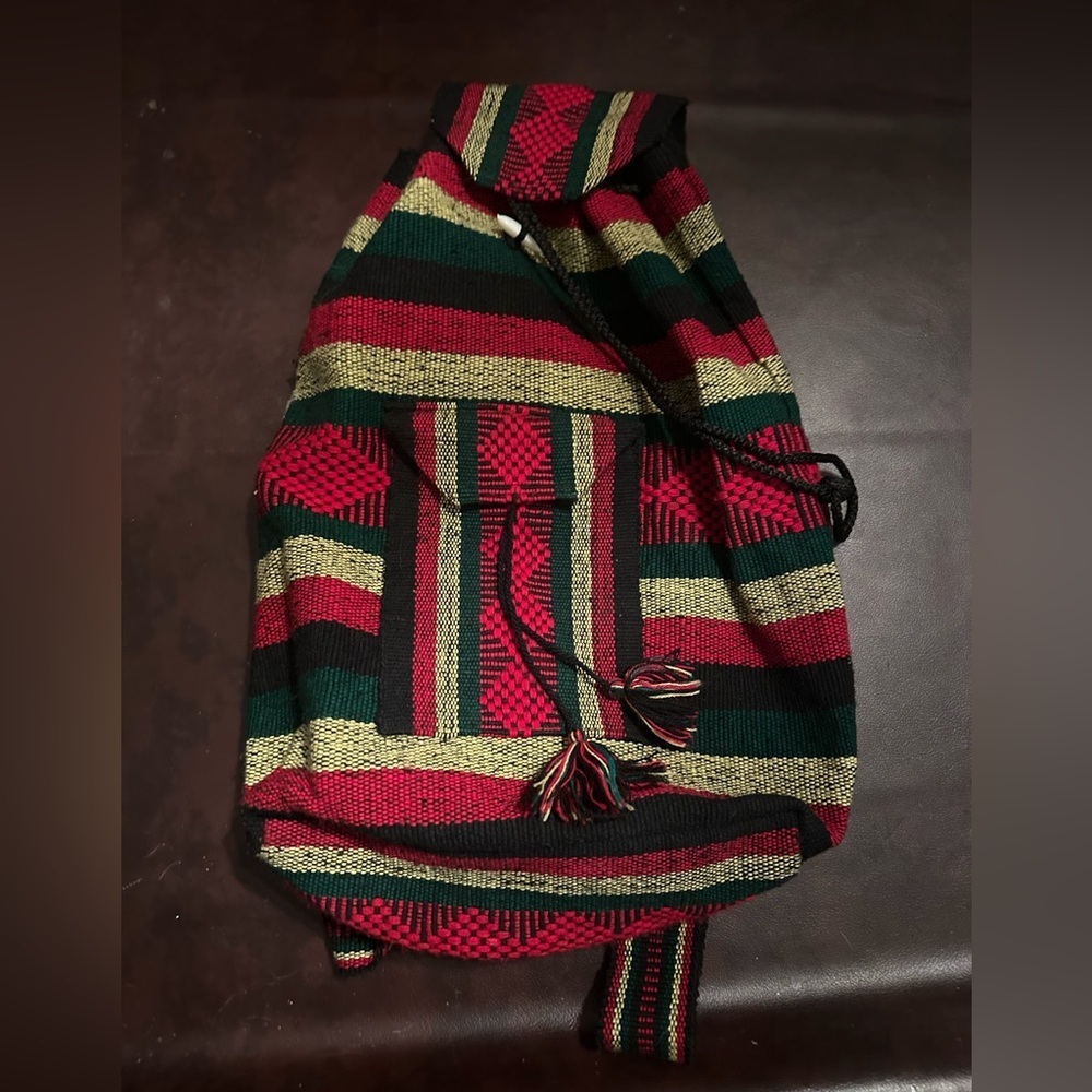 Woven Rasta backpack - Picture 1 of 8